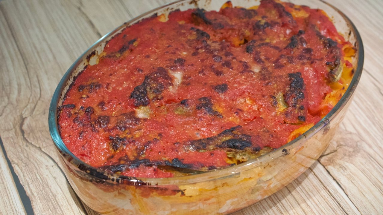 penne con parmigiana di carciofi