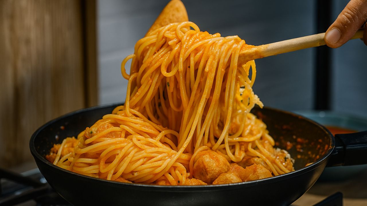 spaghetti con le polpette di melanzane ricetta